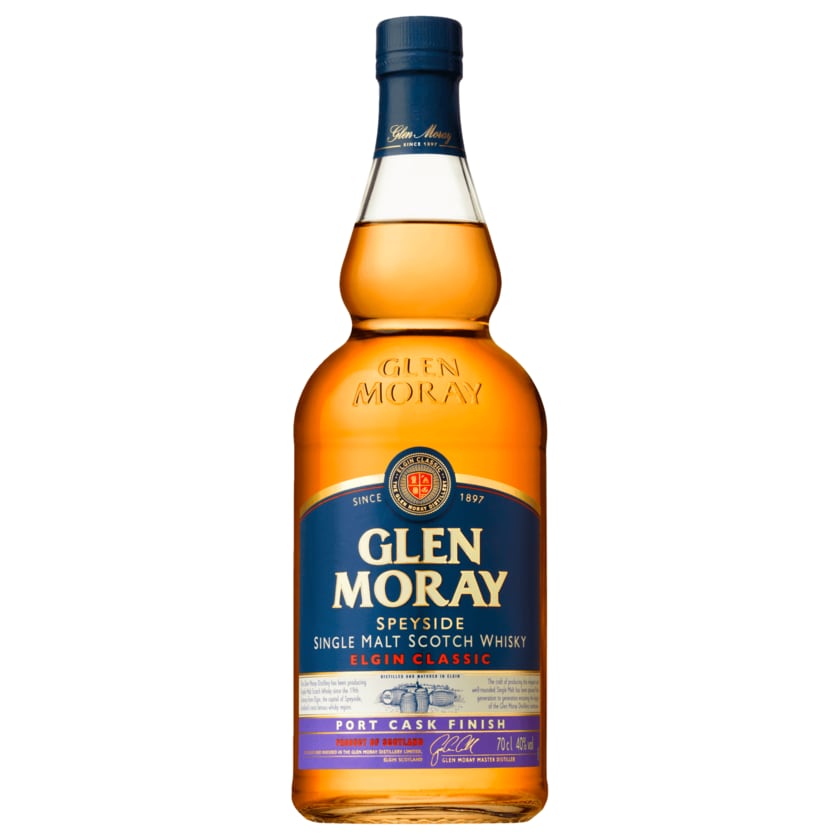 Glen Moray Speyside Single Malt Scotch Whisky Elgin Classic Port Cask Finish 0,7l